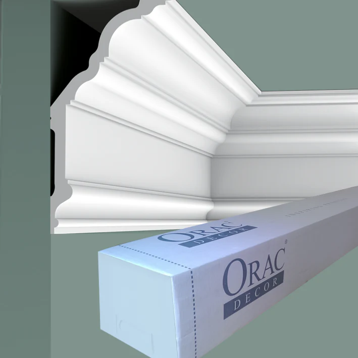 C340 Corniche plafond polyuréthane Orac Decor Luxxus - 25,5x13.5x200cm (h x p x L)- moulure décorative - Image 7