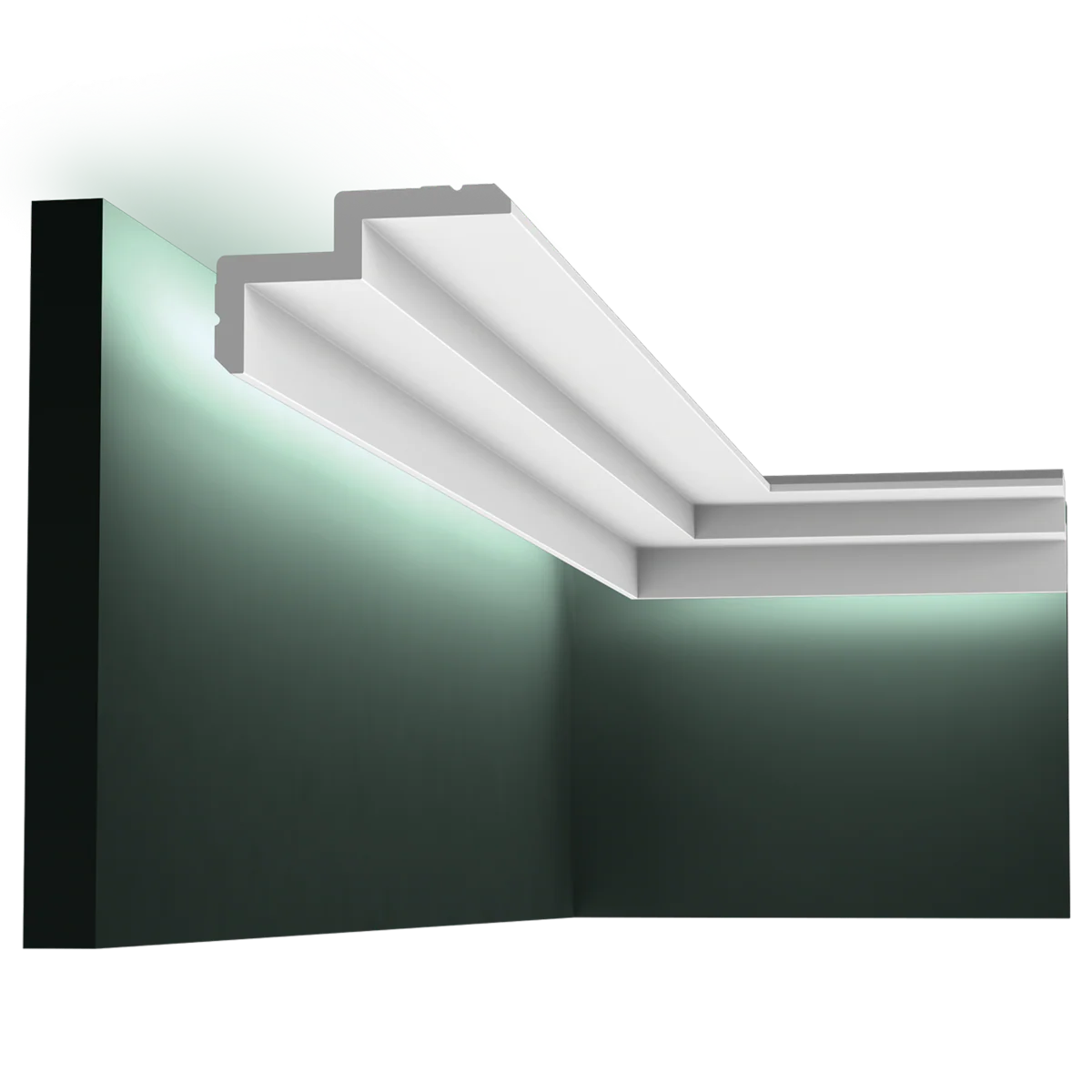 C390 STEPS Corniche plafond pour éclairage indirect et cache tringle à rideaux Orac Decor - 6x10x200cm (h x p x L) - moulure décorative polyuréthane - Image 8