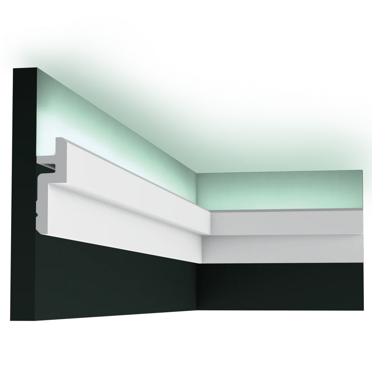 C394 STEPS Corniche cache tringle à rideau -9,5x3,1x200cm (h x p x l) moulure décorative - Image 10
