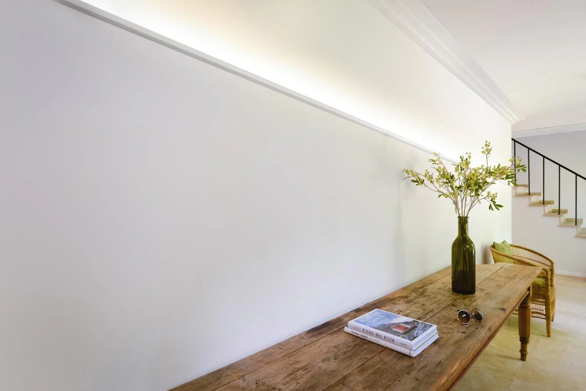 C396 STEPS Corniche Plafond pour éclairage indirect et cache tringle à rideau Orac Decor - 18,5x6,1x200cm (h x p x L) - moulure décorative polyuréthane - Image 6