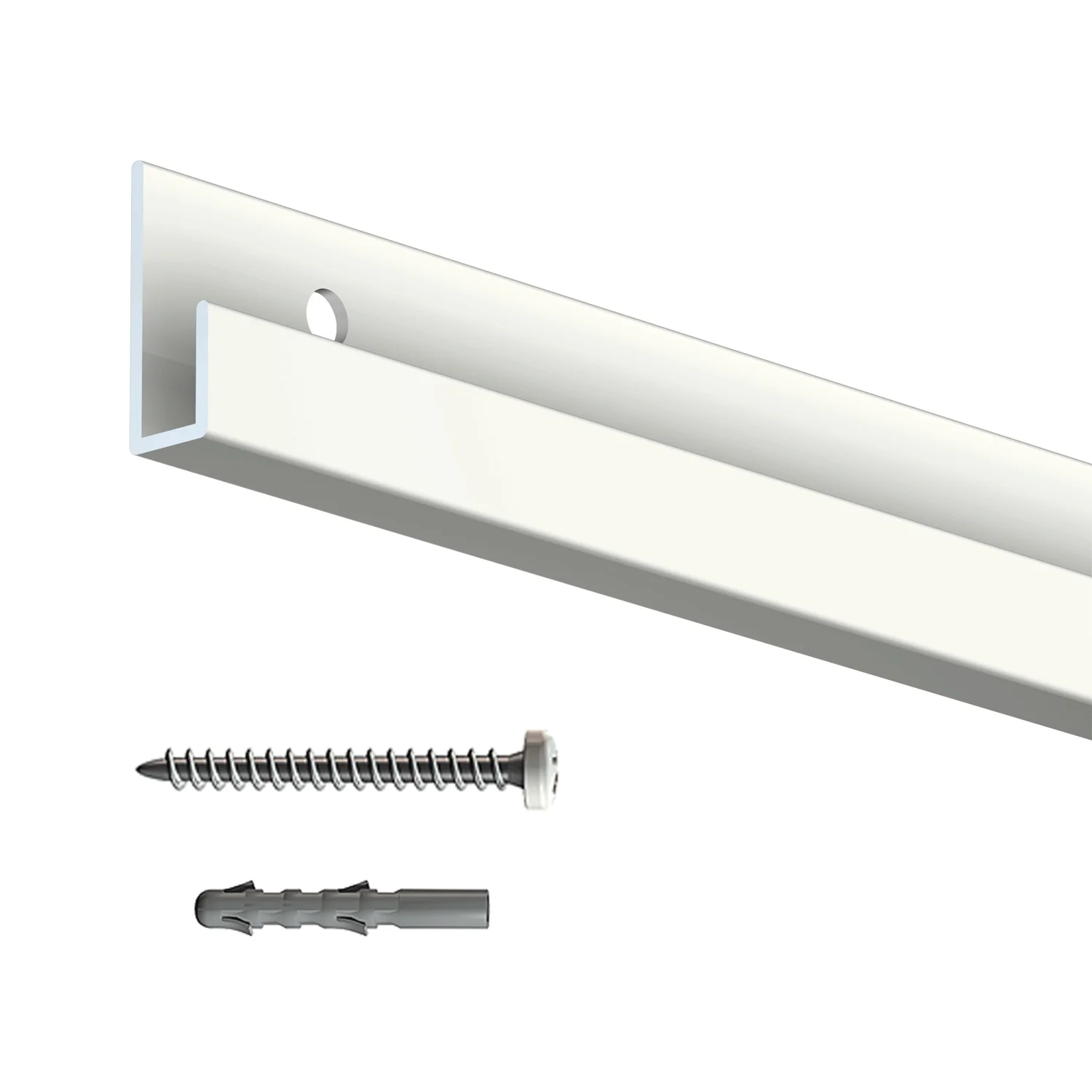 Cimaise Classic Rail 200 cm + vis & chevilles multimatériaux - Cimaise Tableau Artiteq - Image 4
