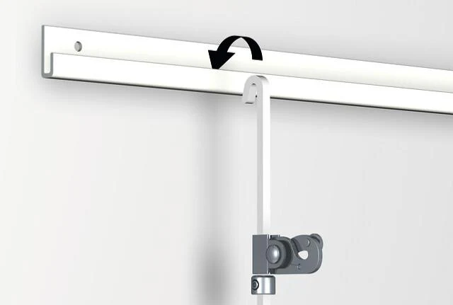 Cimaise Classic Rail 200 cm + vis & chevilles multimatériaux - Cimaise Tableau Artiteq - Image 7