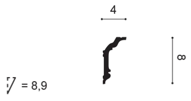 CX176 Corniche plafond Orac Decor - 4x8x200cm (h x p x L) - moulure décorative polymère - Image 7