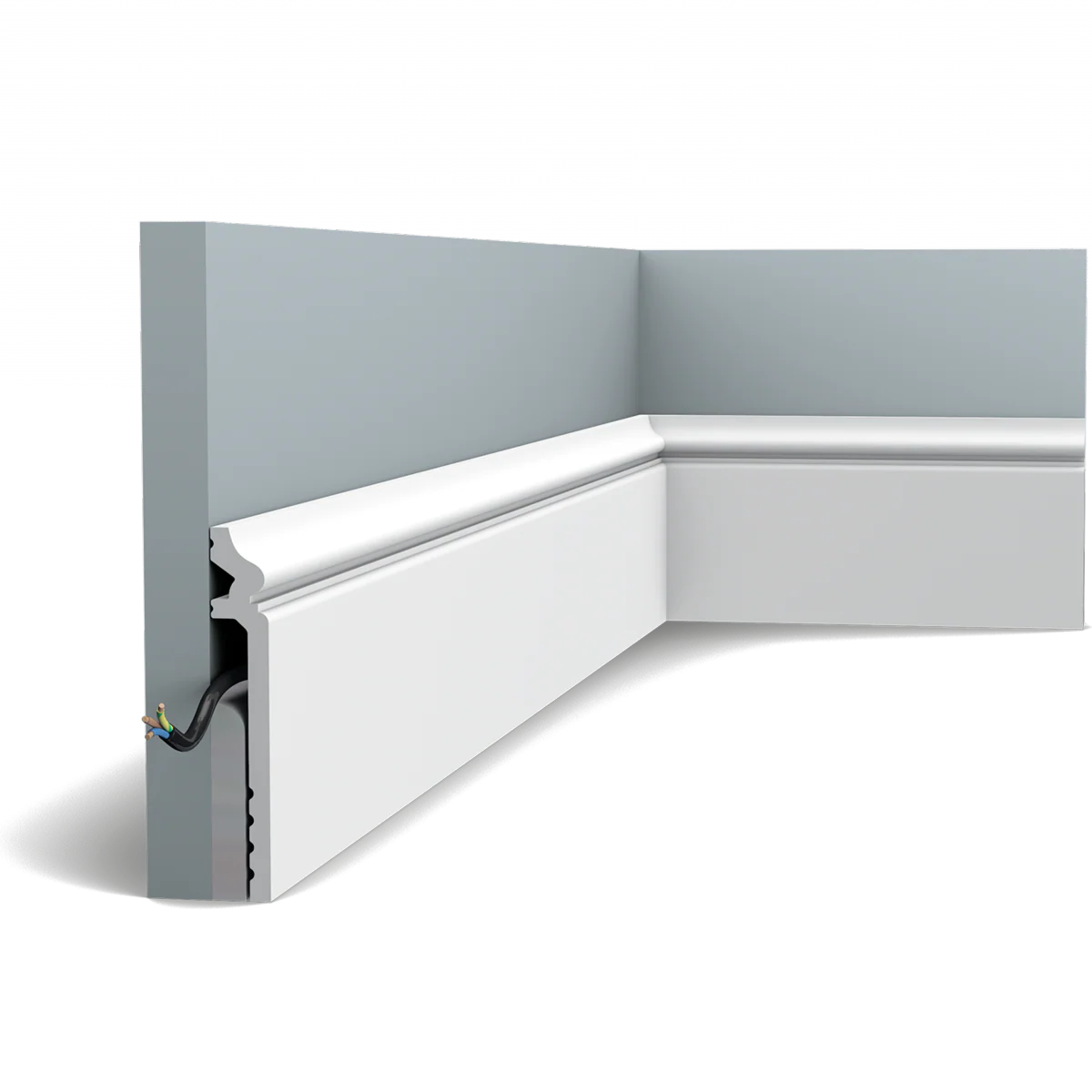 SX186 Plinthe de rénovation Orac Decor - 13,8x2,2x200cm (h x p x L) - surplinthe décorative polymère - Image 6