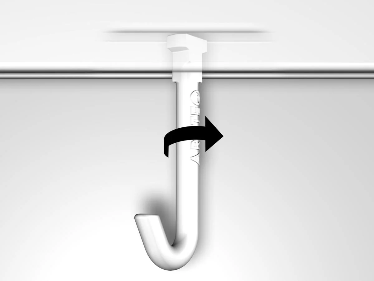 Pack 5 crochets Twister Hook Artiteq pour accrochage vitrine - Image 4