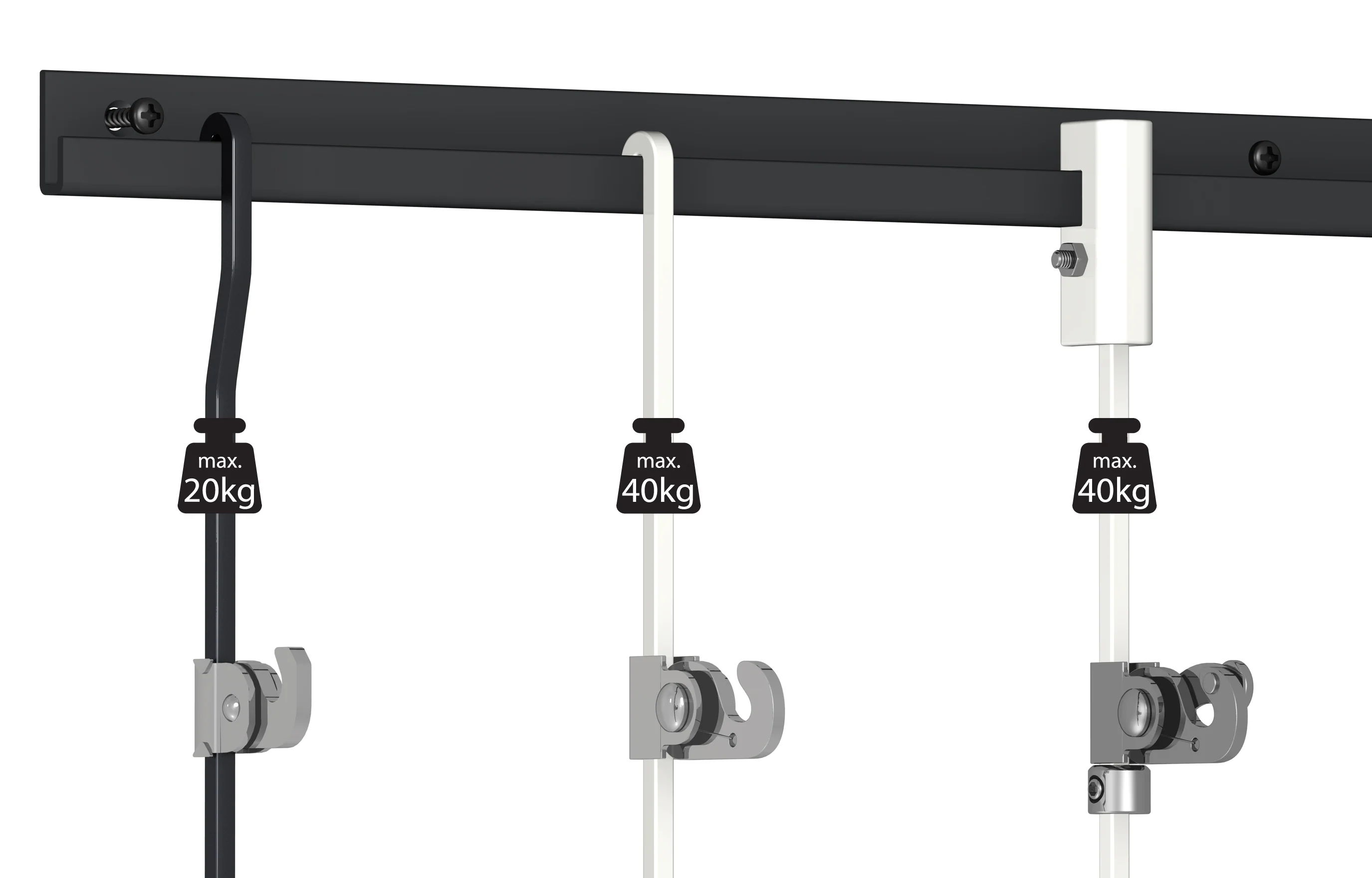 Tige aluminium Noire coudée 4 mm - Accessoire Cimaise Tableau - Image 4