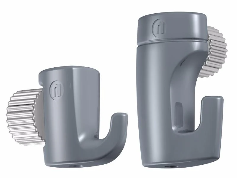 Pack de 5 crochets tableau réglables à vis H30 3 kg 2 mm pour cimaise - Accessoire Cimaise Newly - Image 3