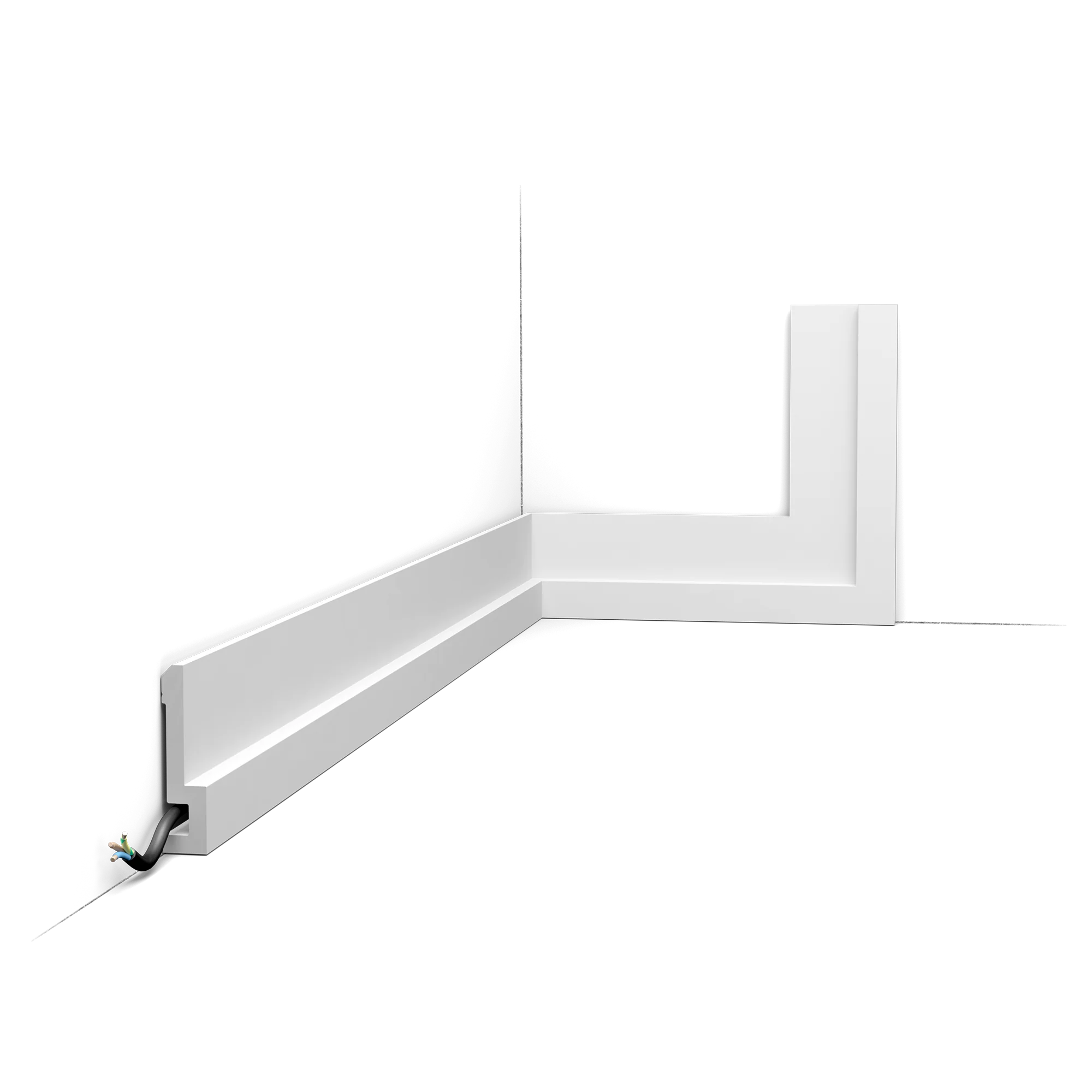 PX198 Cimaise murale Orac Decor - 2,0x8,3x200cm (h x p x L) - moulure décorative polymère - Image 4