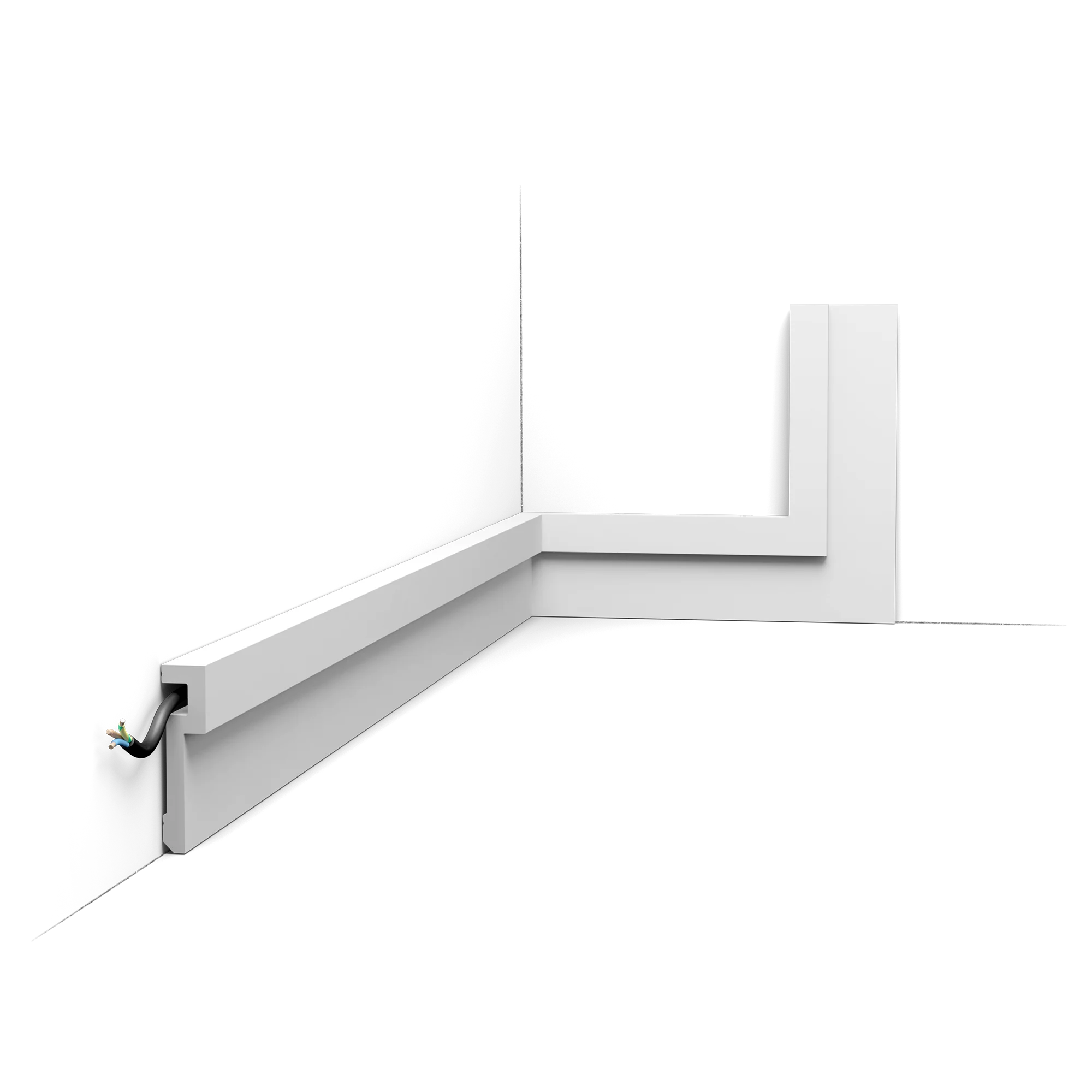 PX198 Cimaise murale Orac Decor - 2,0x8,3x200cm (h x p x L) - moulure décorative polymère - Image 5