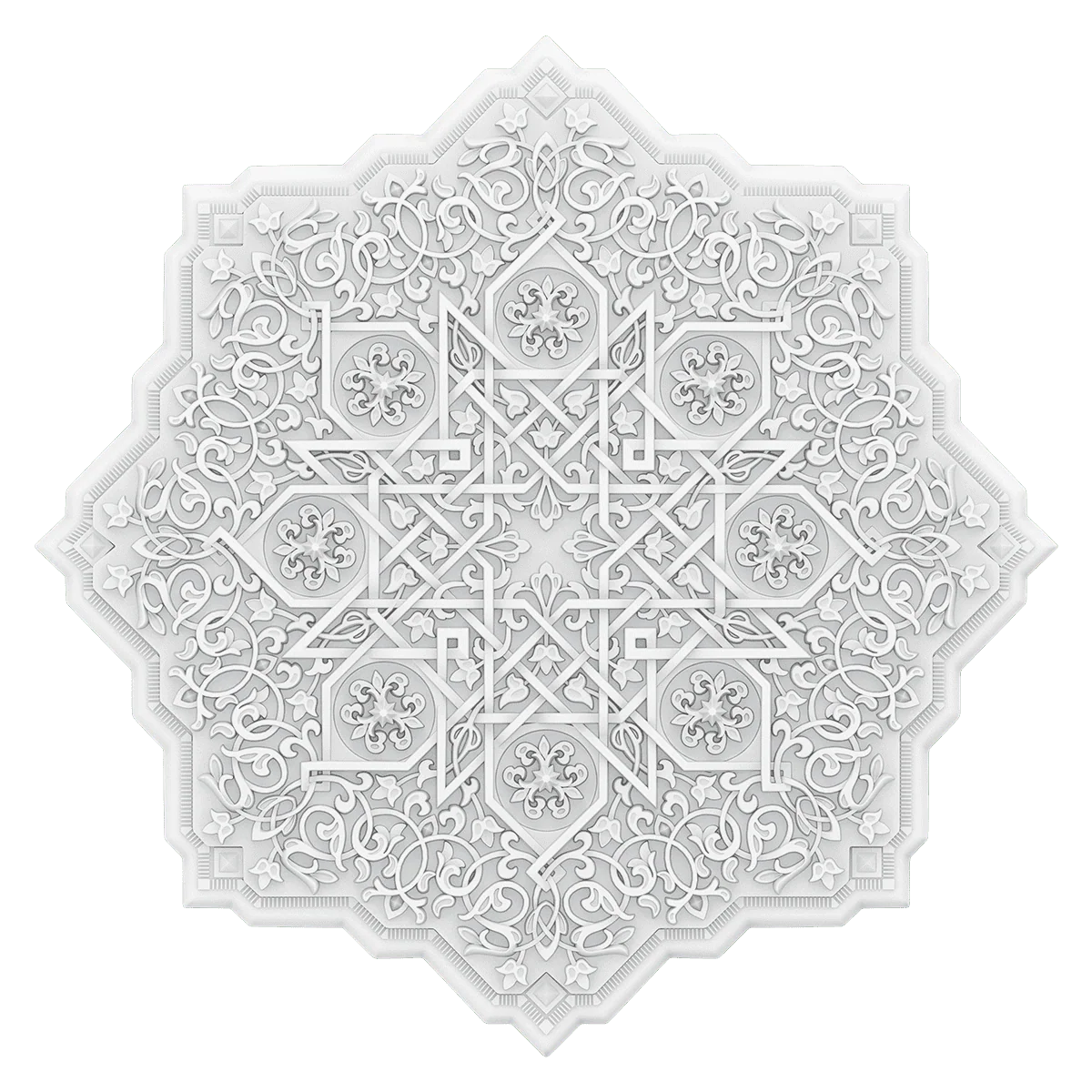 Rosace plafond 91.2 cm de diamètre  R503 - Polyuréthane - Image 3