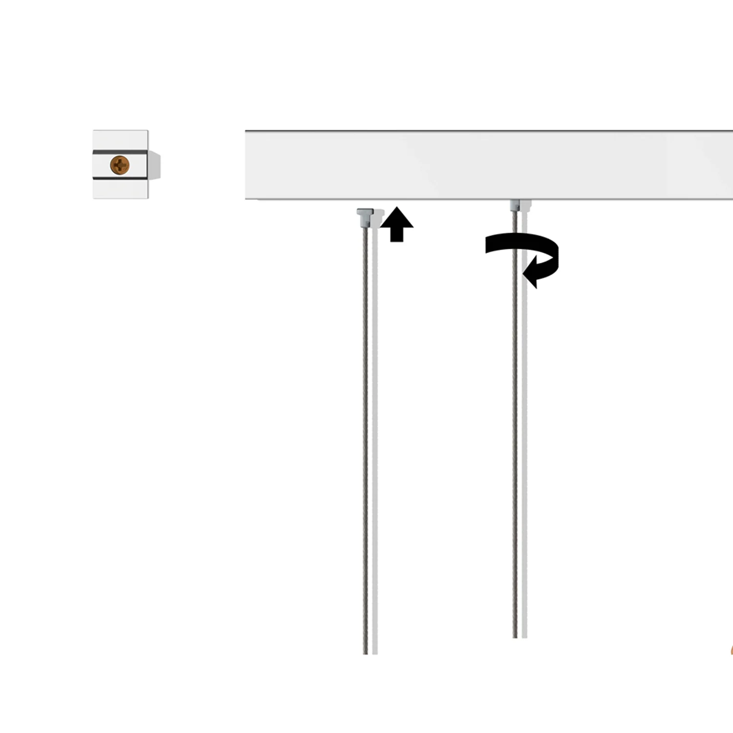 Tige Twister Rigide 2 mm pour Cimaise - Accessoire Cimaise Artiteq - Image 3
